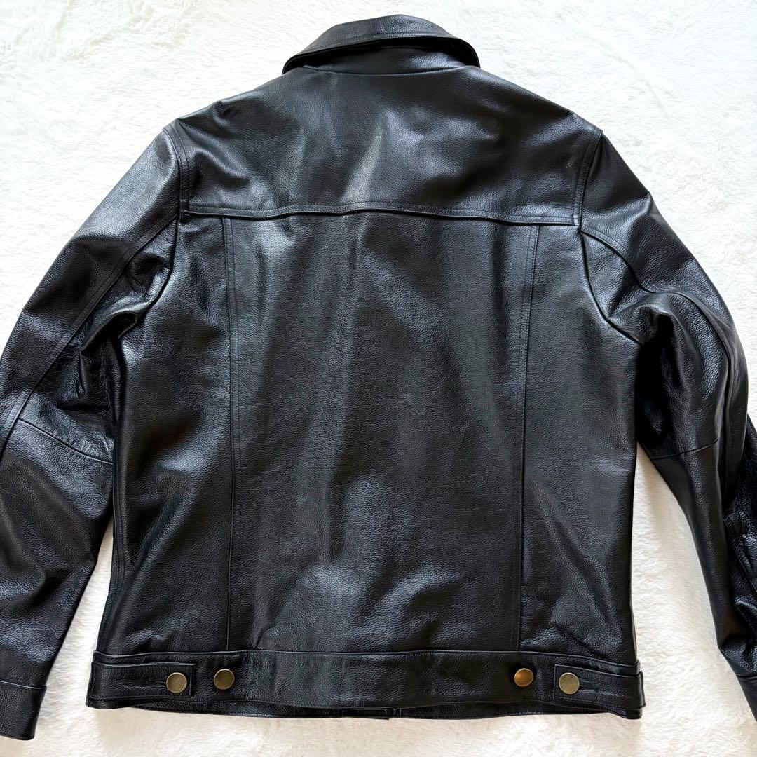 新品未使用タグ付き　FORTIME レザージャケット　本革　牛革　3XL 4L