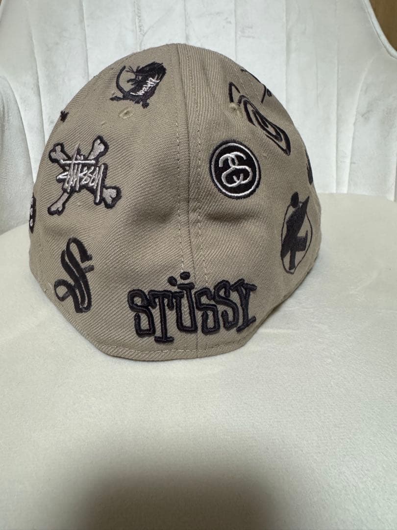 Stussy 59FIFTY ベージュキャップ 7 1/2