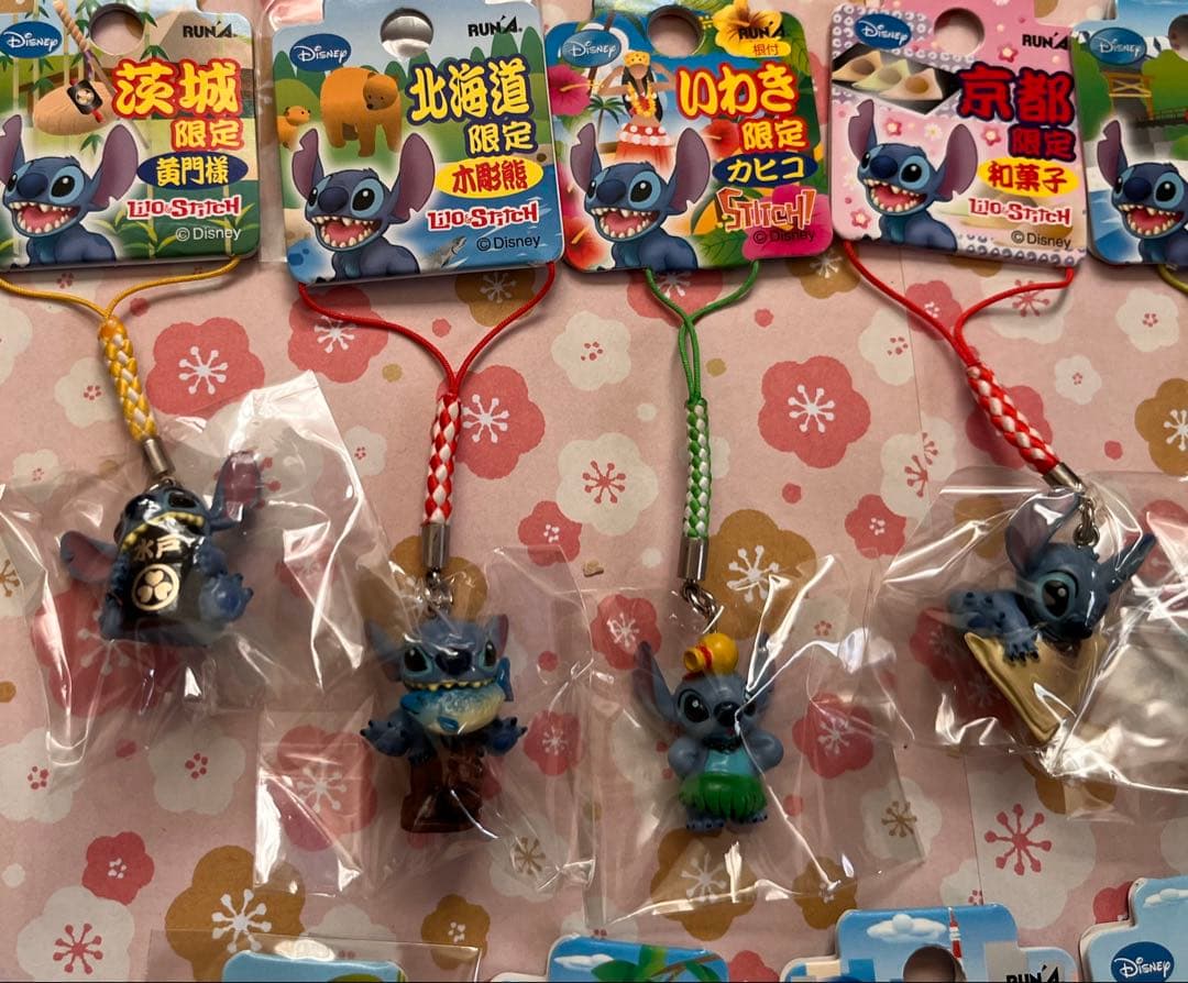 激レア◎ご当地スティッチ空港限定等◎根付け・ビーズストラップ◎30個セット