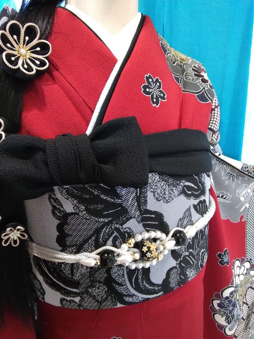 振袖フルセット、正絹振袖成人式、重ね衿、帯揚げ帯締め、高級袋帯、長襦袢