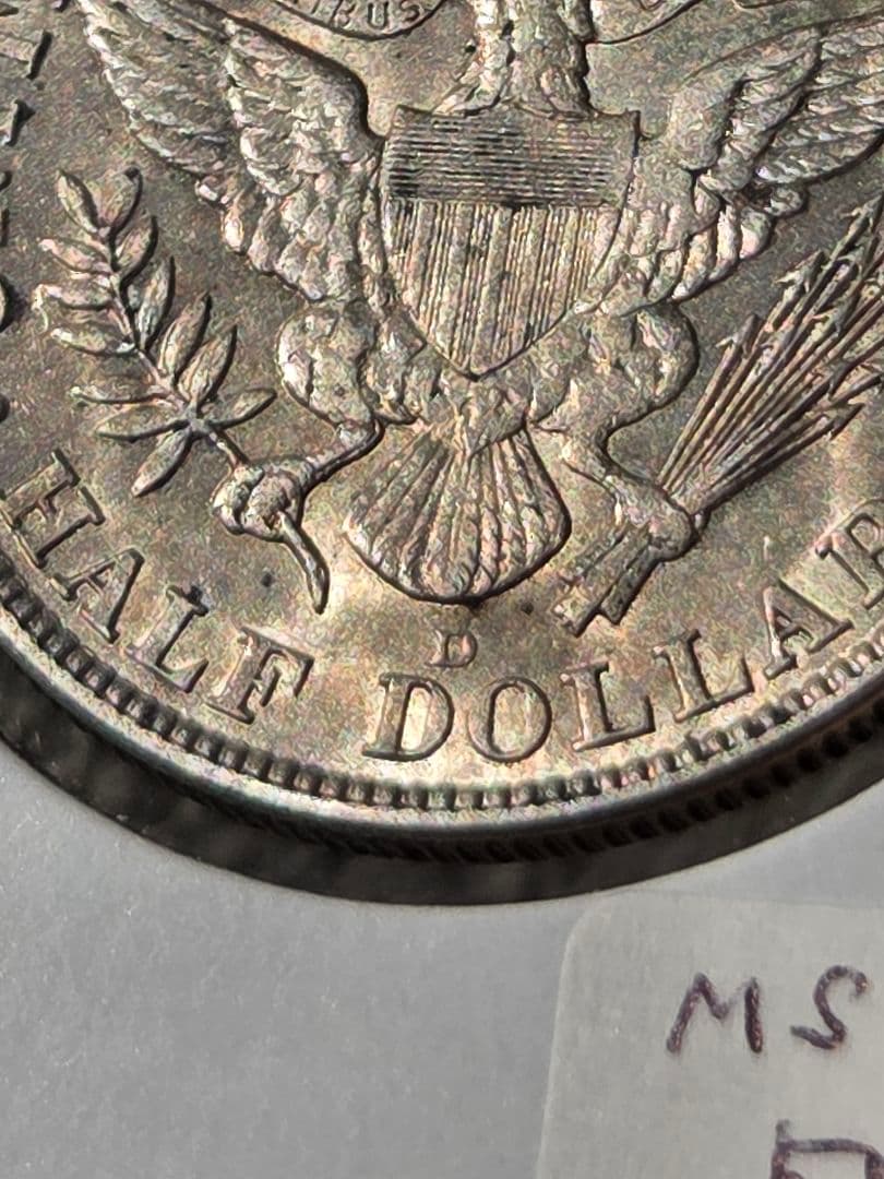 専用(稀少な状態)アメリカ合衆国　バーバー ハーフダラー銀貨　1915 D