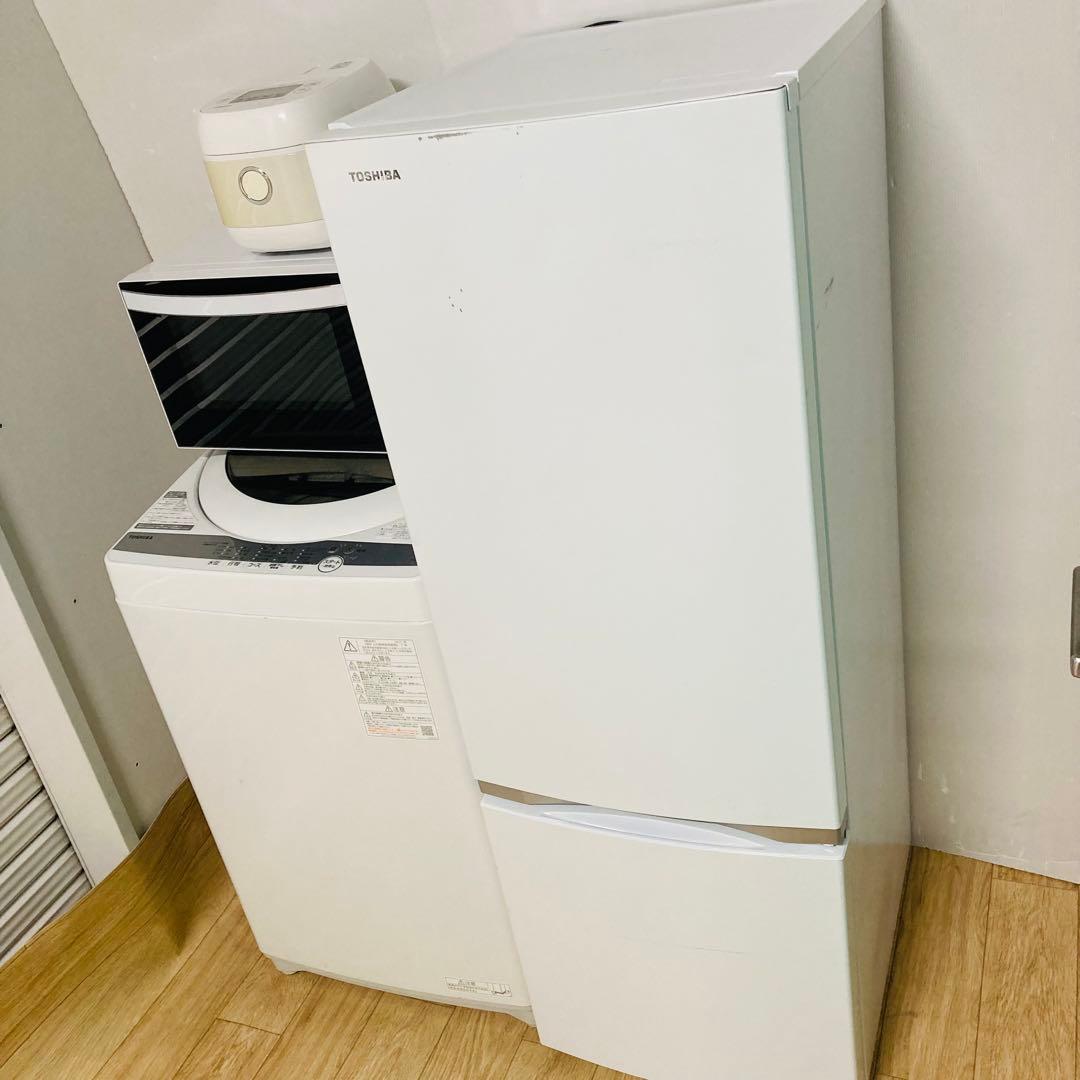 お買い得少し訳あり1人暮らし家電セット❗️大阪、大阪近郊配送と設置無料B