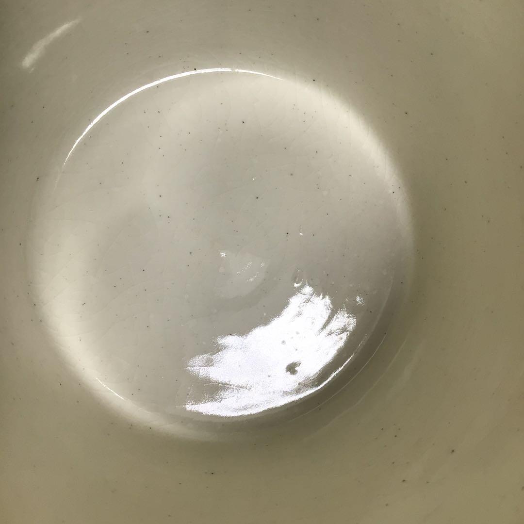 Ｎ６６５　水指　『平安　手塚祥堂造』『即中斎好写』『浅黄交趾』『末広水指』　共箱