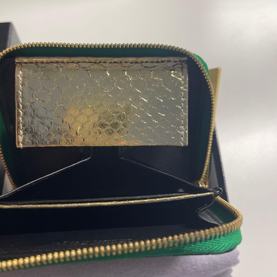 IKEDA 工芸　グリーン クロコダイル財布