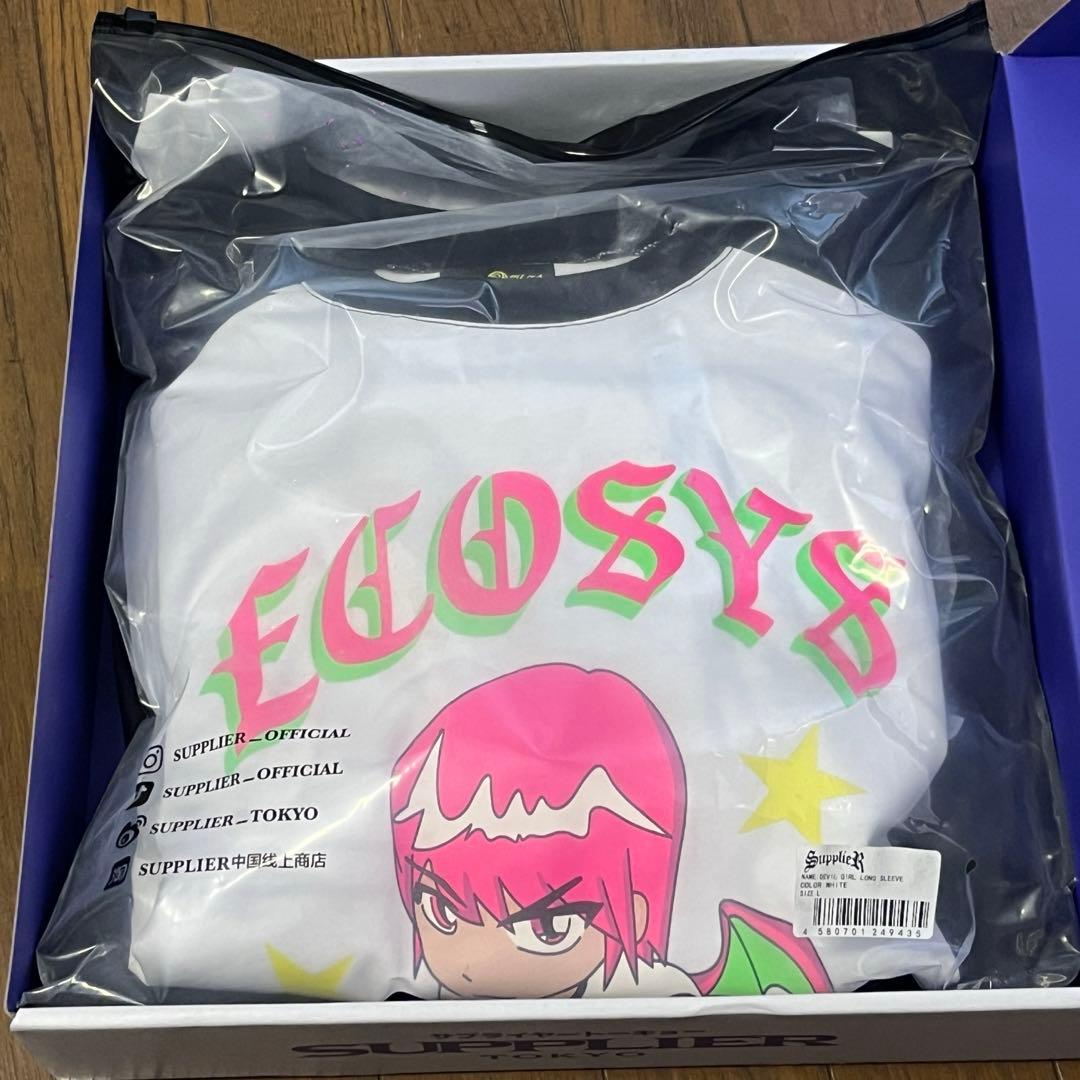 外箱付き supplier ecosys ロングスリーブ Tシャツ Lサイズ
