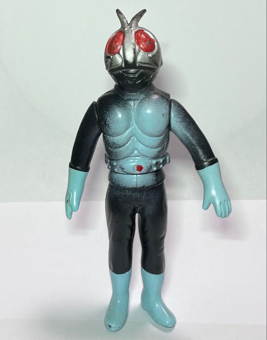【当時物】旧バンダイ 仮面ライダー1号 ソフビ 15cm