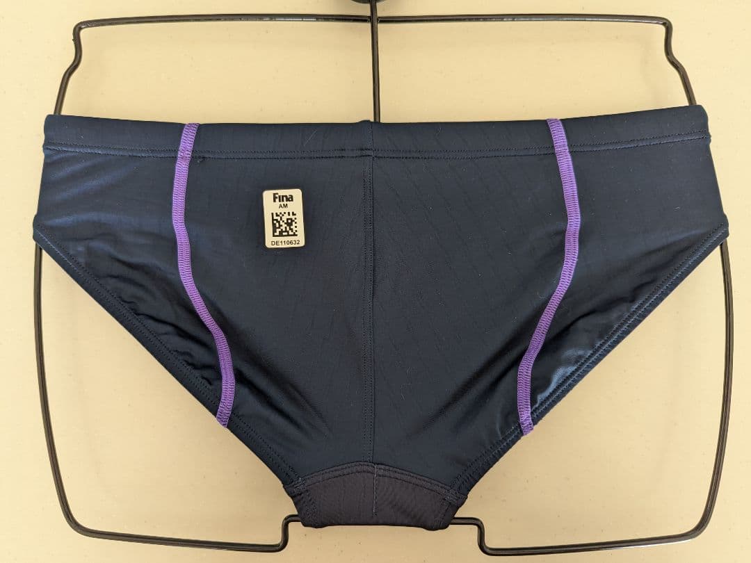 アリーナ競パンＬ X-PYTHON 2 ネイビー ストライプ柄