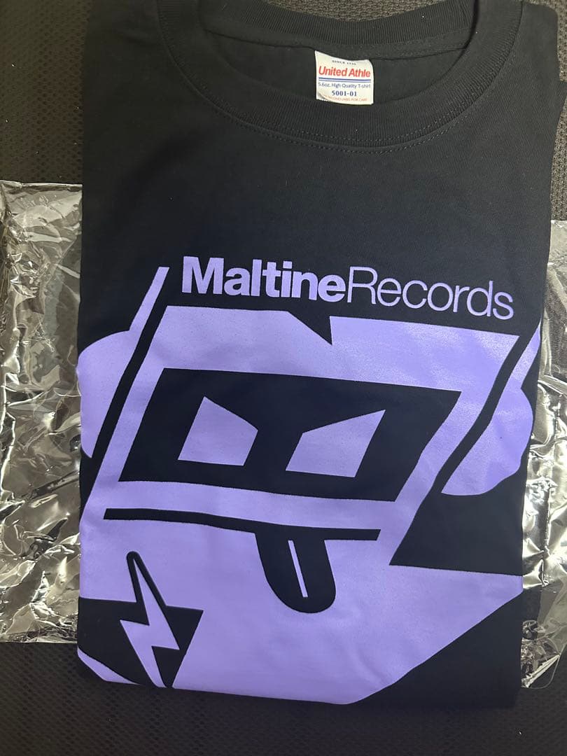 Maltine Records Tシャツ XL ブラック LOGO