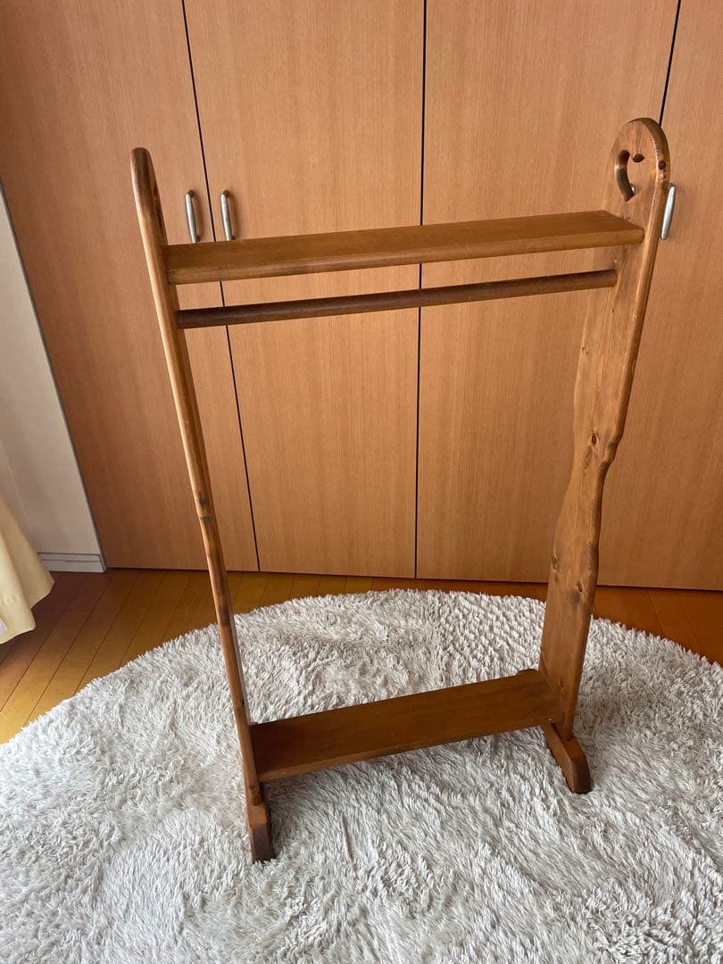 カントリー家具　アンティーク　ハンガーラック