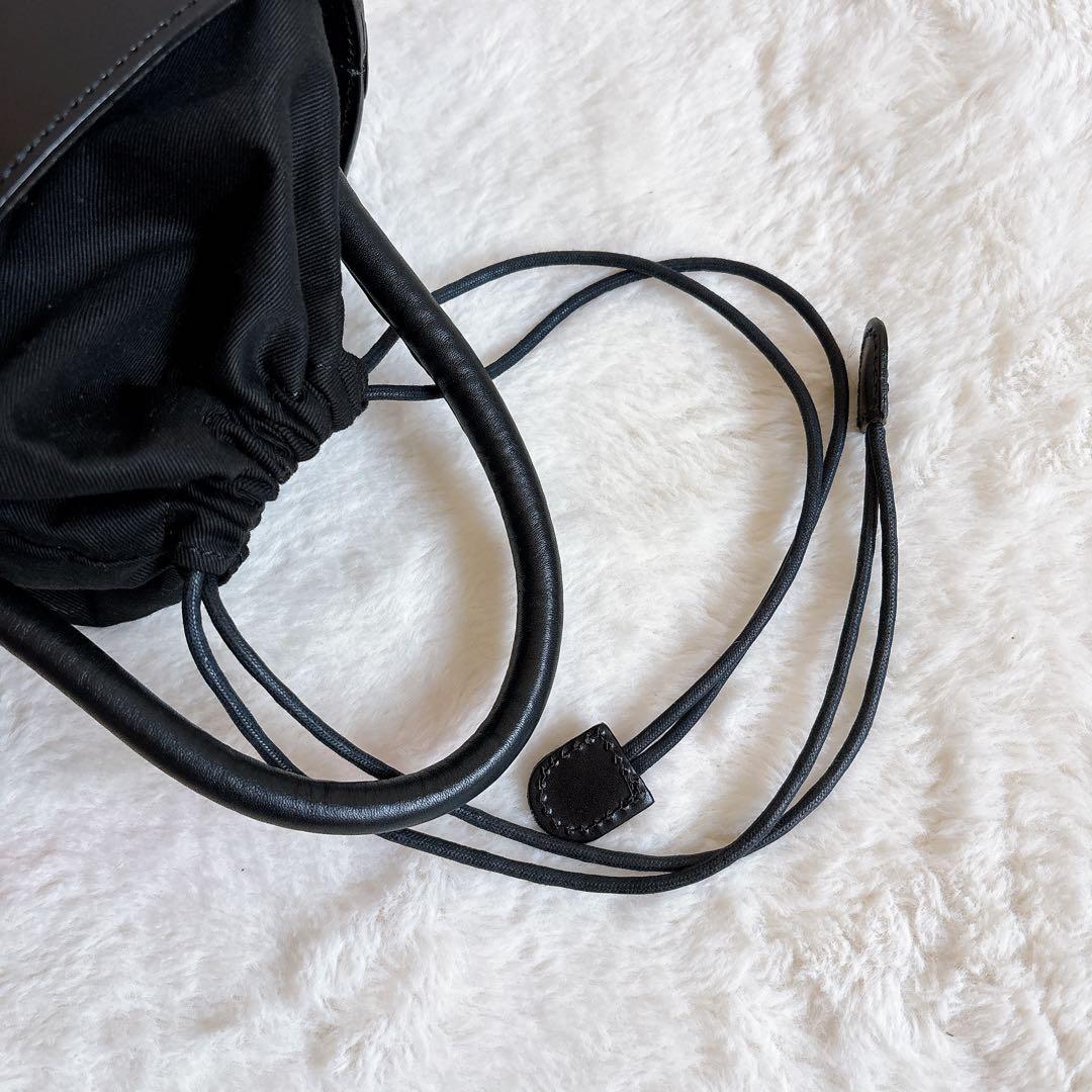 【美品】VIOLAd'ORO ヴィオラドーロ バケツバッグ トート巾着 スエード