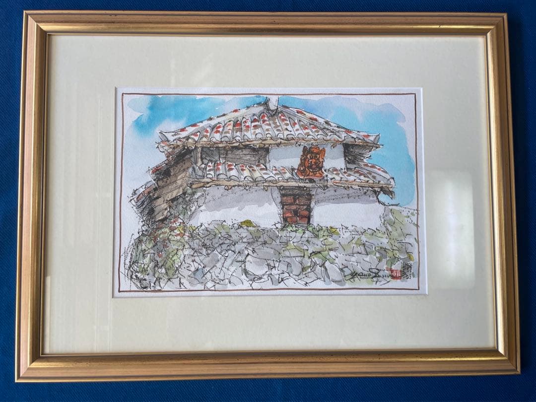 屋良朝春　絵画4号　壺屋新垣家住宅