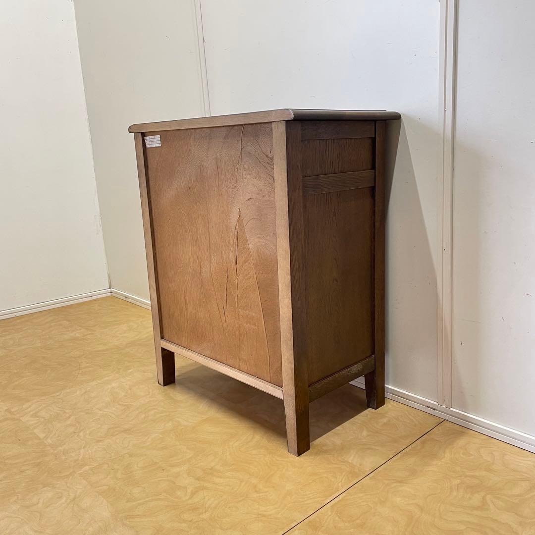 勇峰工芸 キャビネット 棚 電話台 引き出し チェスト コンソール 旭川家具