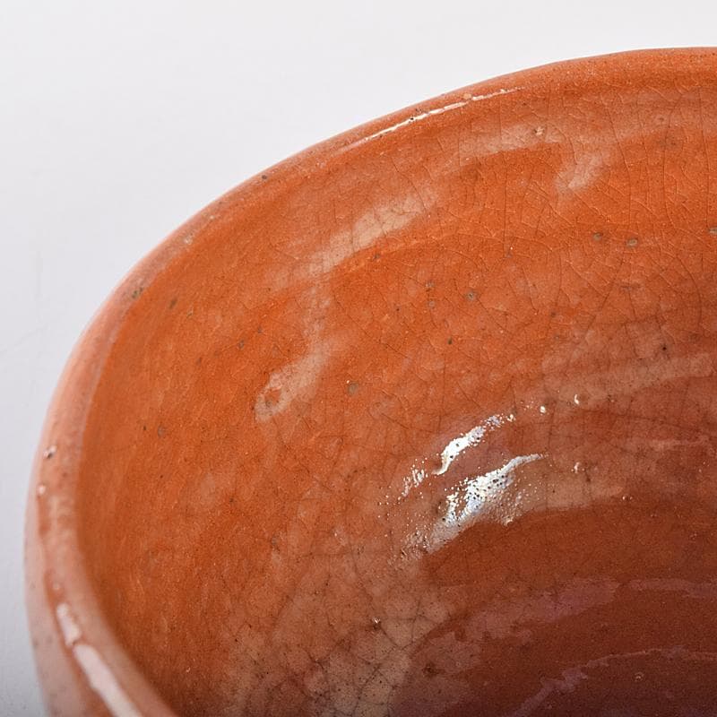 茶道具　楽焼　赤楽茶碗　合わせ箱　C　R7983