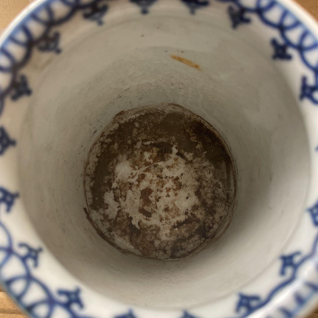 古伊万里　染付　火入