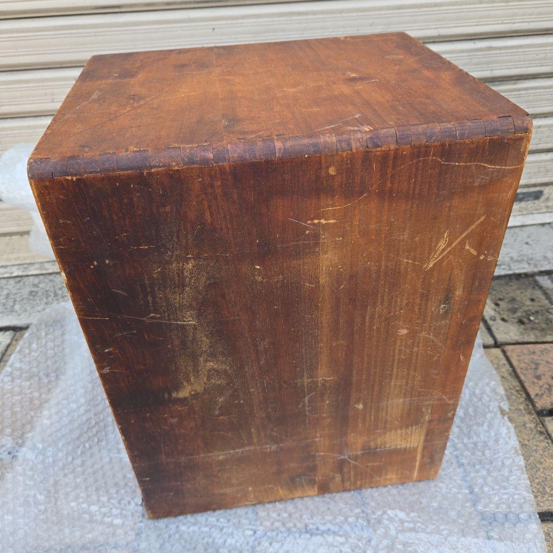 アンティーク雑貨　古道具　楢　ナラ　小引き出し　5段　木製引き出し