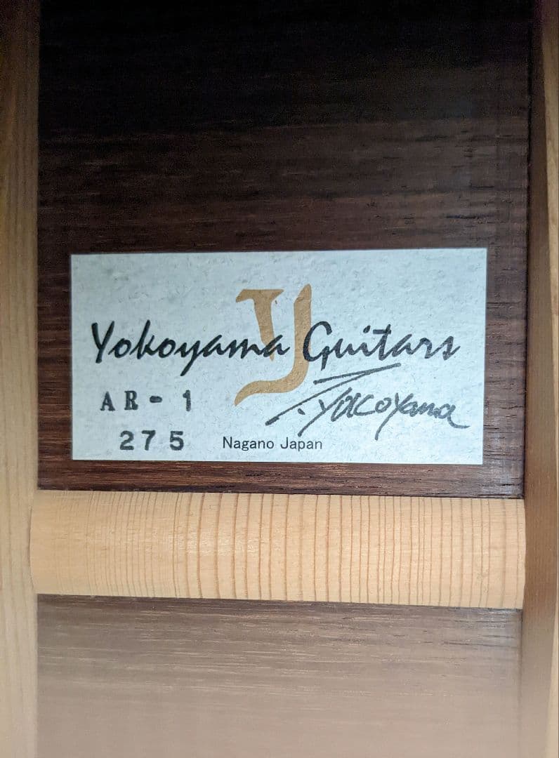 Yokoyama Guitars ヨコヤマギターズ　「AR-1」