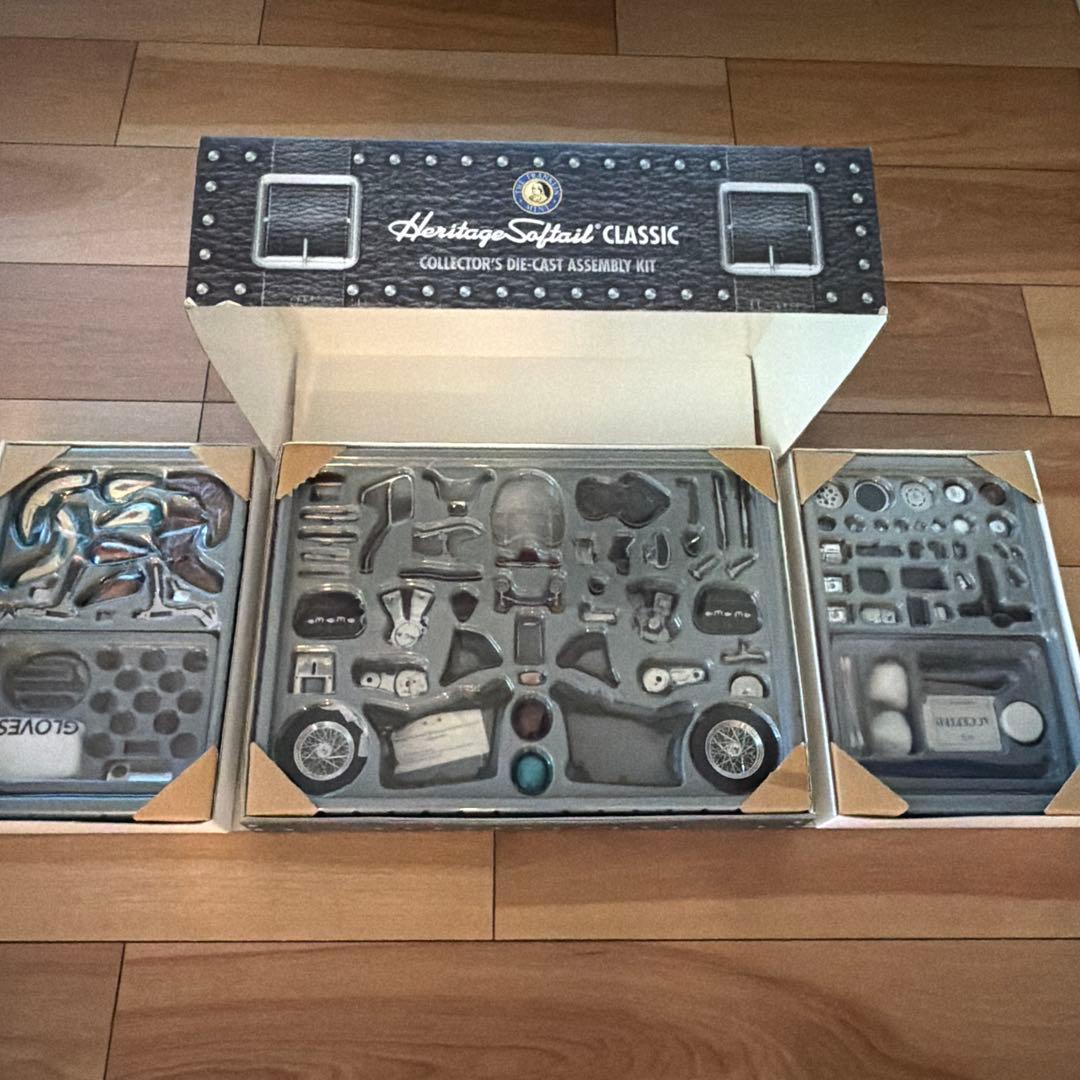 ハーレーダビットソン 模型 ダイキャスト製 ヘリテイジ プラモデル 組立式キット