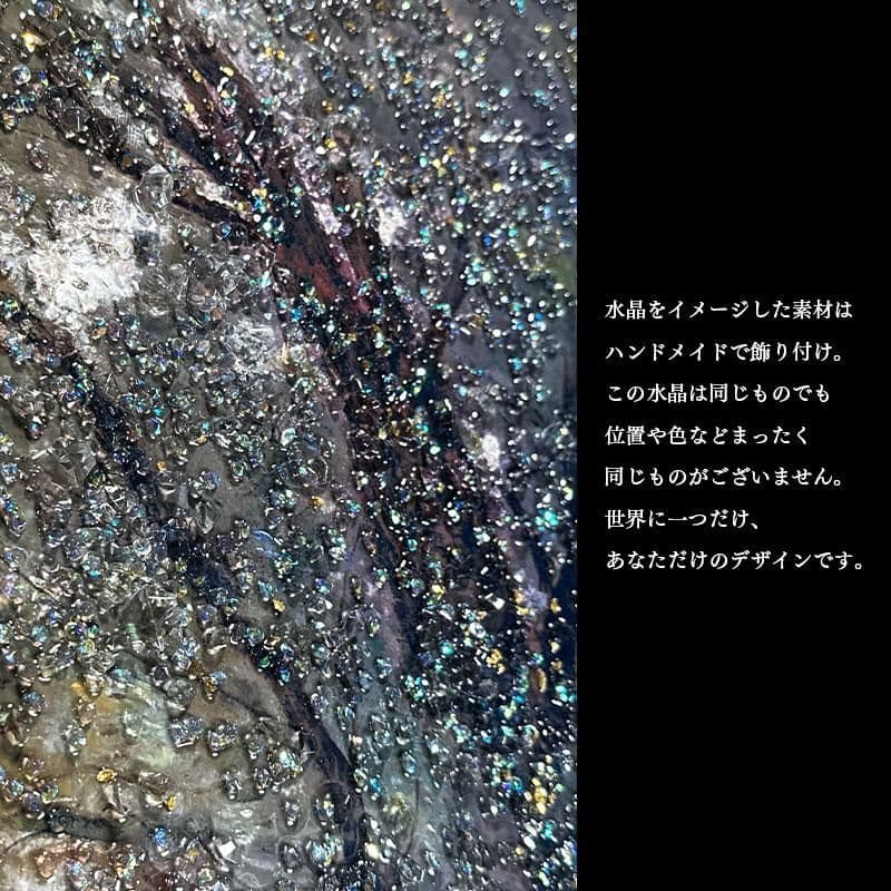 輸入雑貨　天然水晶石　クリスタルアート　『アルフォンス・マリア・ミュシャ』　宝石