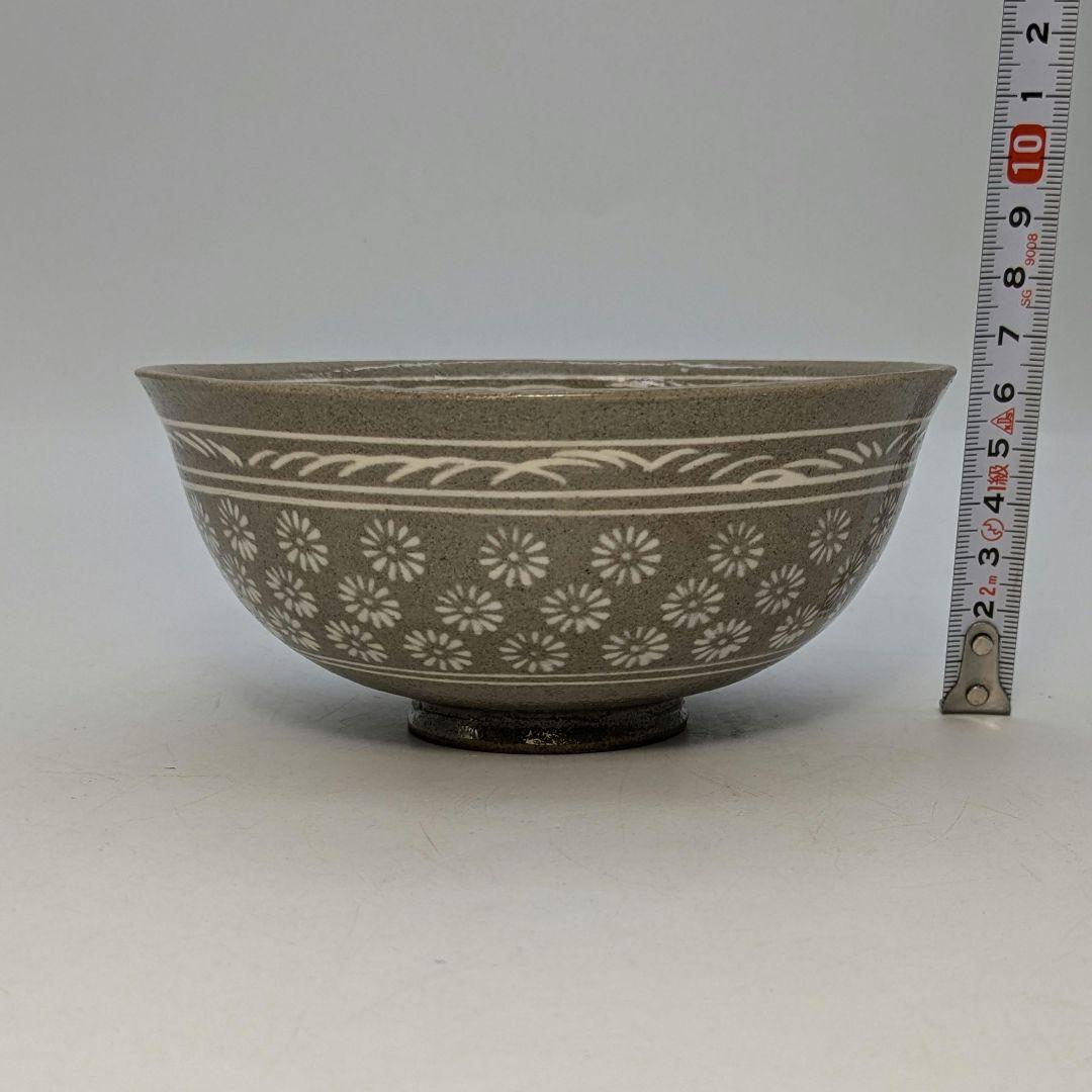 韓国利川夏林窯 李洲榮 三島茶碗 合箱 抹茶碗 抹茶茶碗 茶道具 茶器 高麗青磁