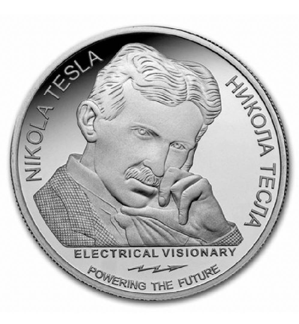 2023年　テスラ銀貨　プルーフver 反重量　1オンス　1枚