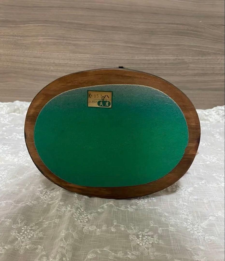 【極美品】★久月「正絹 市松人形」13号／ガラスケース付き★