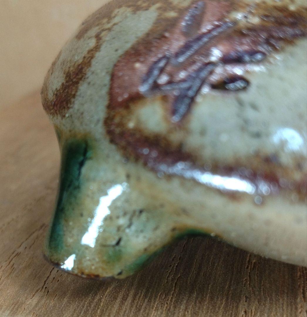 【本物保証】金城次郎 壷屋焼海老文水滴 共箱 栞 人間国宝 壺屋焼 美品