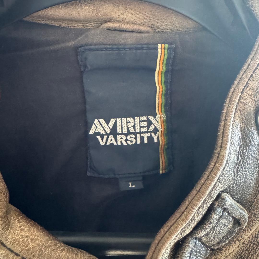 AVIREX レザーシングルライダース Lサイズ 6181022