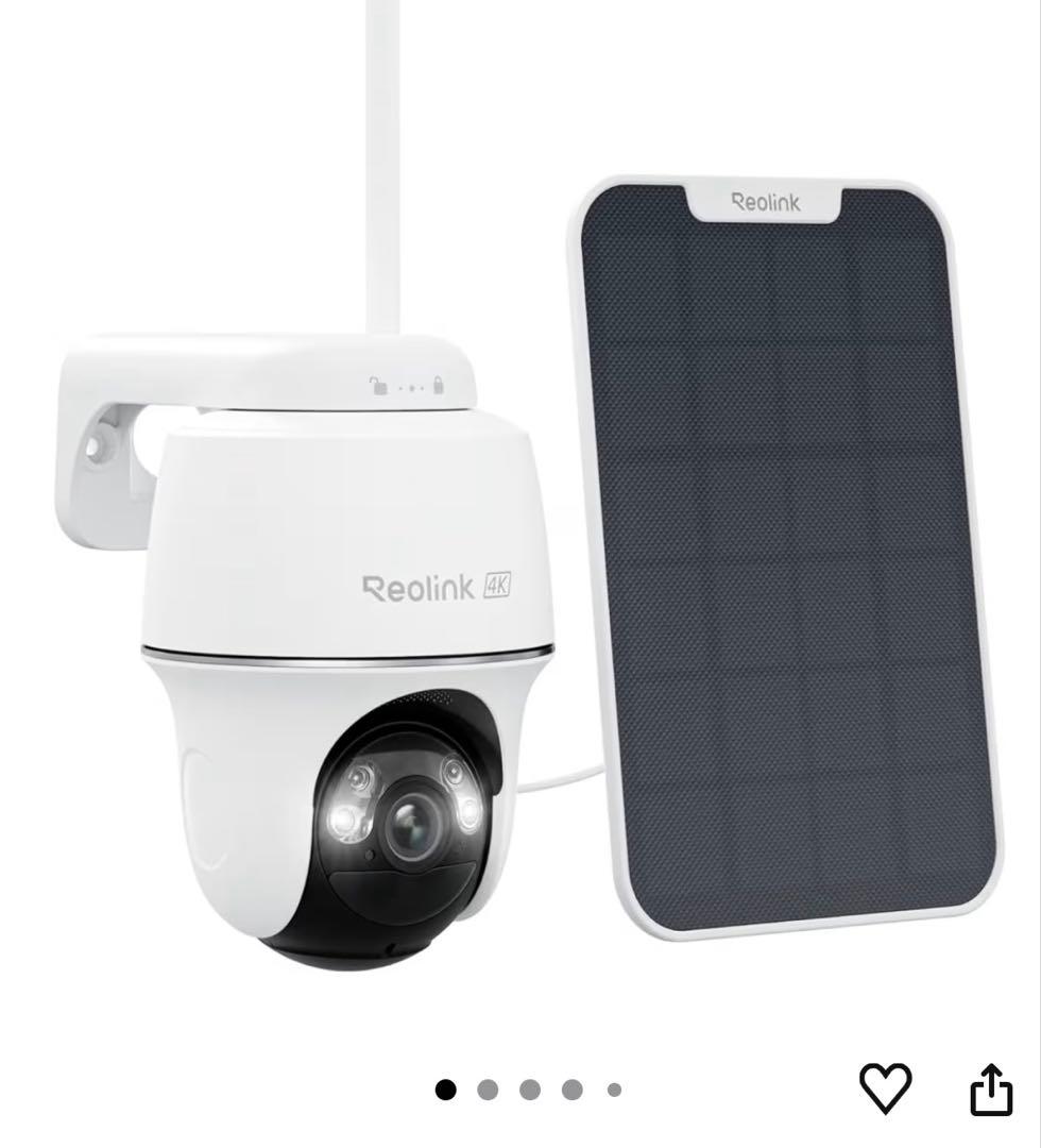 Reolink Argus PT Ultra ソーラーパネル 4K 防犯カメラ