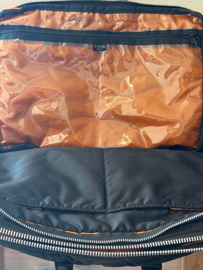 ☆美品☆ポーター タンカー 2way 2層式 拡張可能　ビジネスバッグ 黒 A4