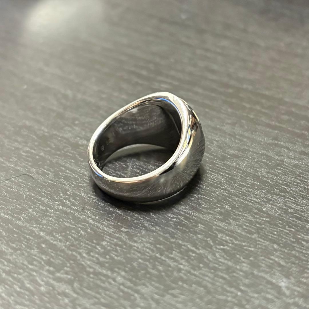 【箱付き美品】TOM WOOD オーバル レオパード　リング　サイズ58