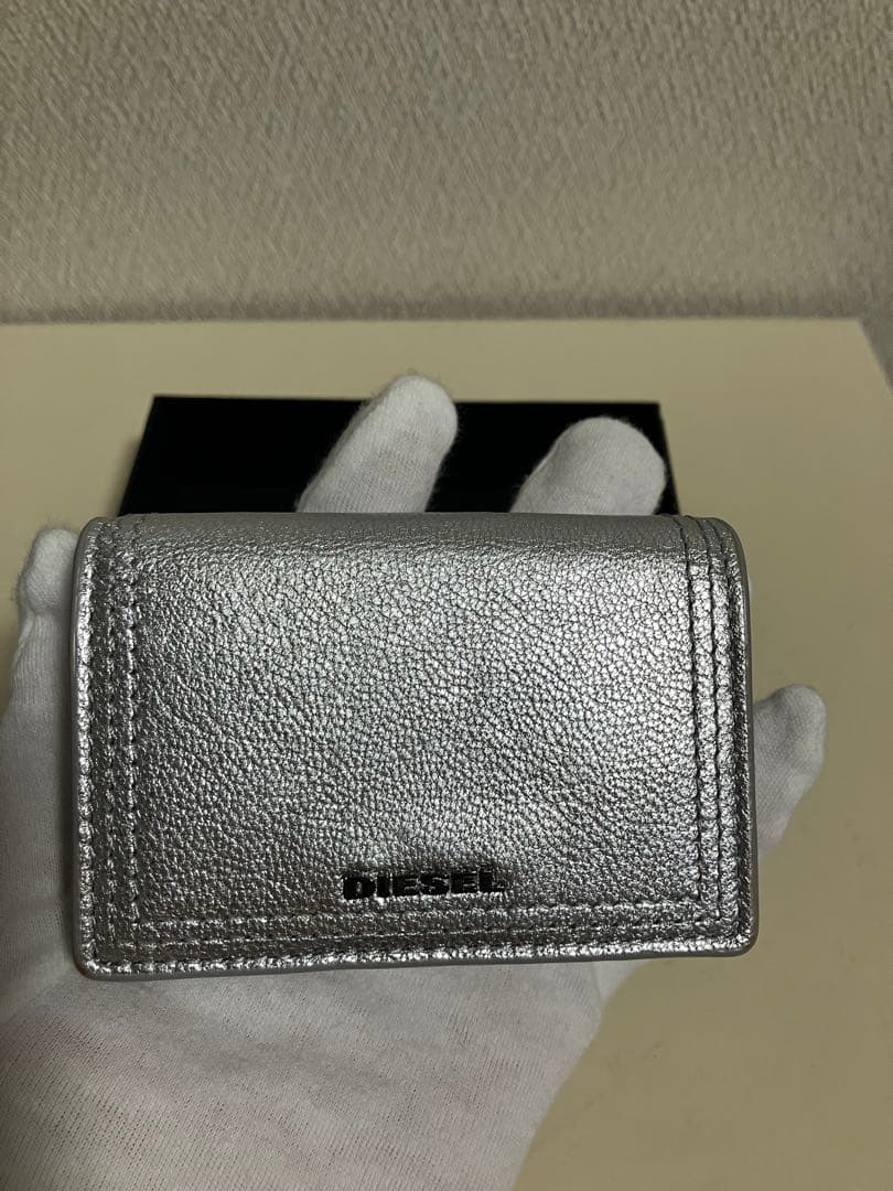 DIESEL シルバー 三つ折り財布