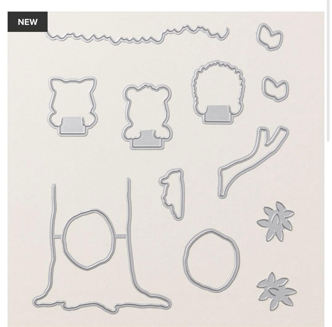 お値下♡未使用⭐︎新作可愛い動物達のスタンプ&ダイ　スタンピンアップ