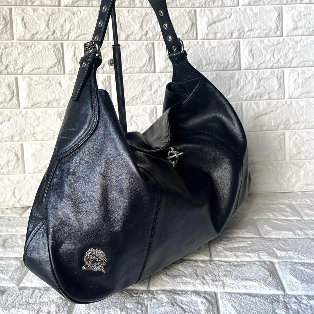 せっちゃん大人気 ADMJ レザートートバッグ 黒 ブラック レザー