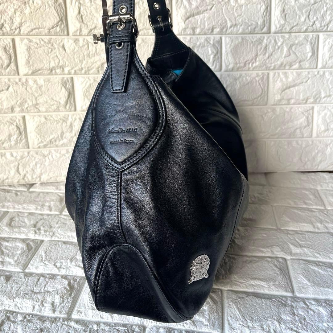 せっちゃん大人気 ADMJ レザートートバッグ 黒 ブラック レザー