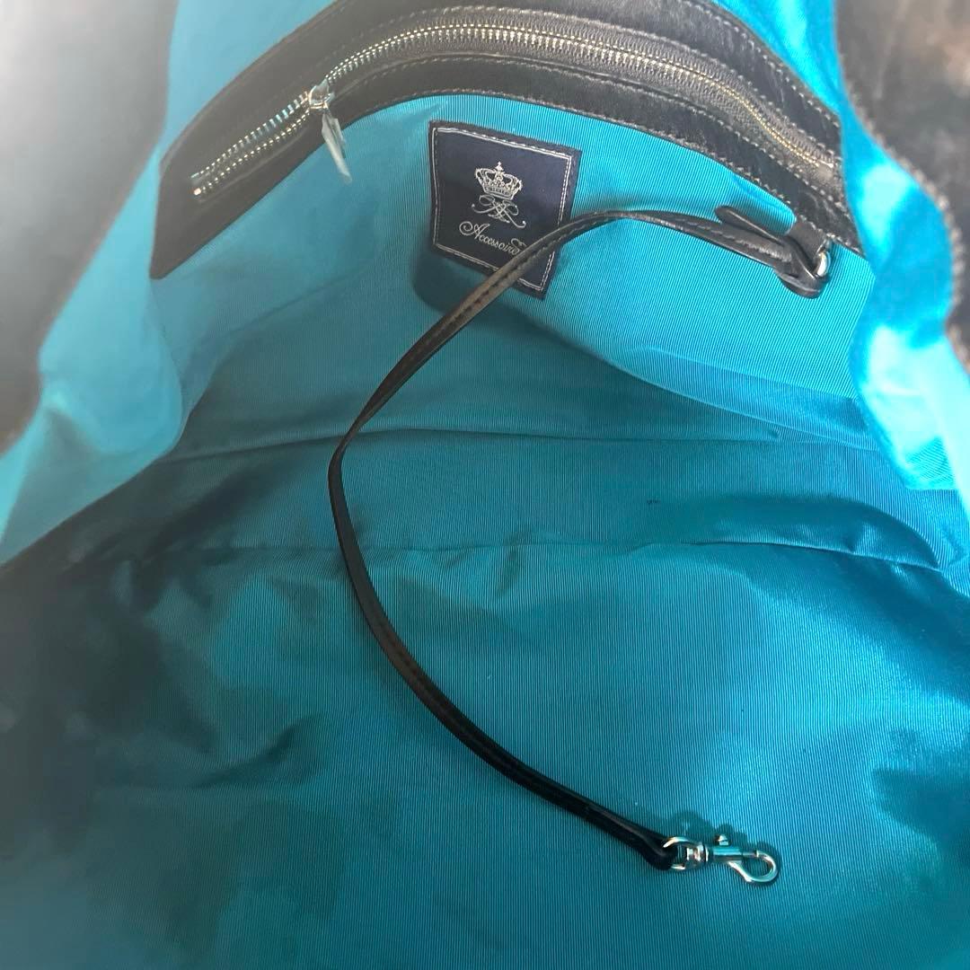 せっちゃん大人気 ADMJ レザートートバッグ 黒 ブラック レザー