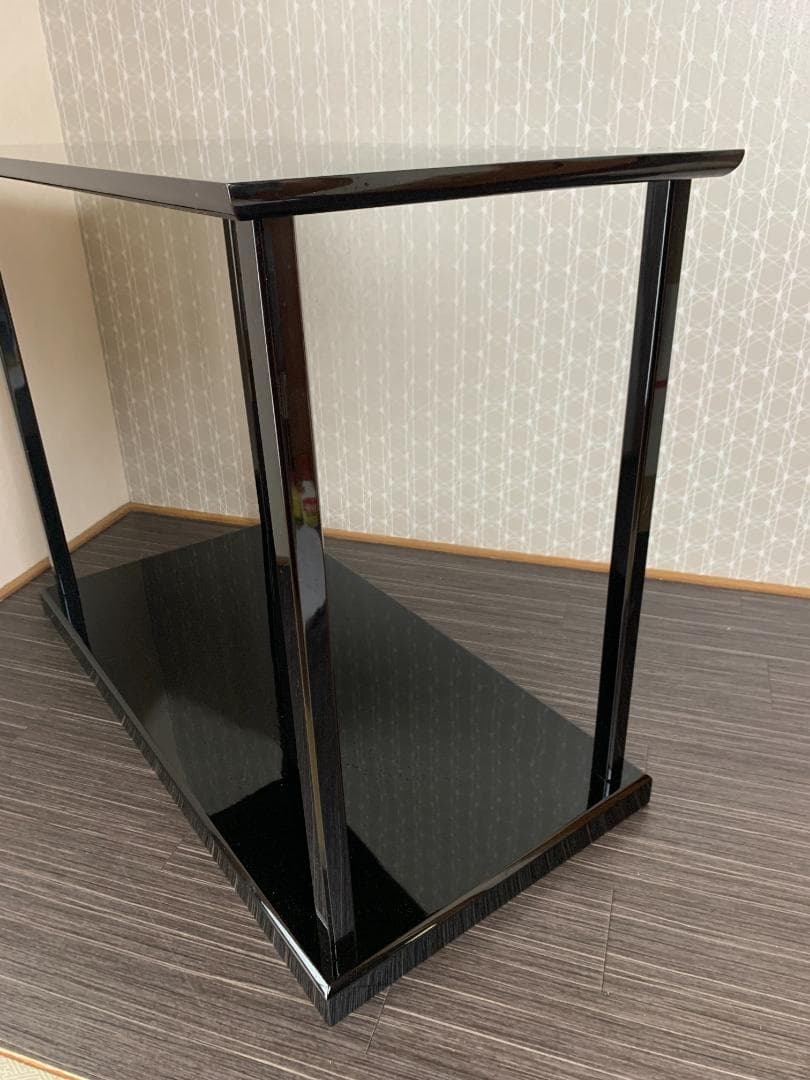 塗師 岡本陽斎作 真塗 木製 真台子 組立式 共箱 茶道具 775