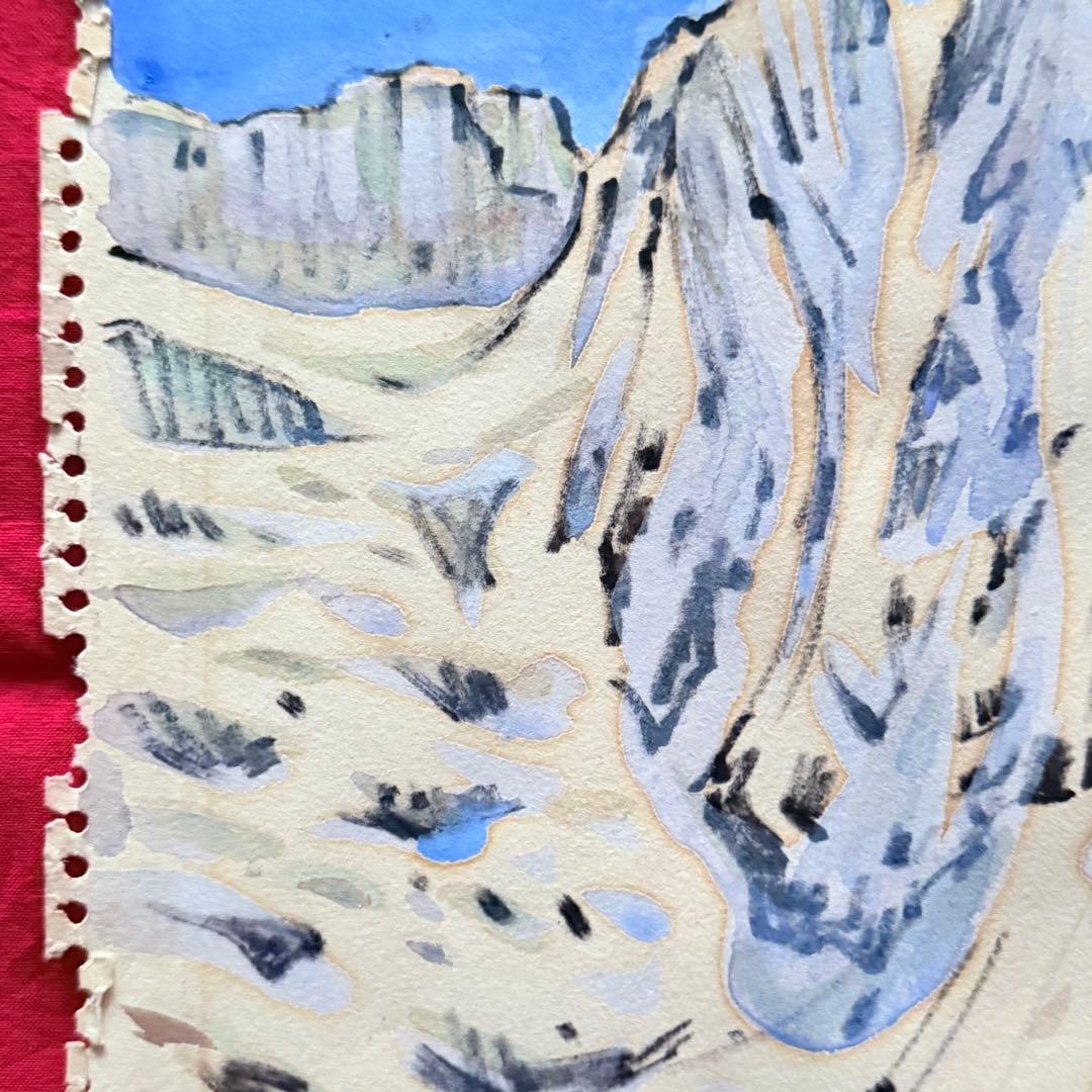 2216様感謝‼️山の画家　山川勇一郎 作 「ジュガール・ヒマール」水彩画