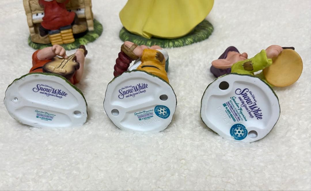 【希少】 白雪姫 7人の小人　加藤工芸　陶器　置物　ガーデンオーナメント　白雪姫