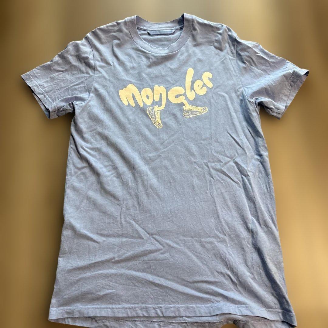 【ROさま専用】Moncler ロゴプリント Tシャツ ライトブルー