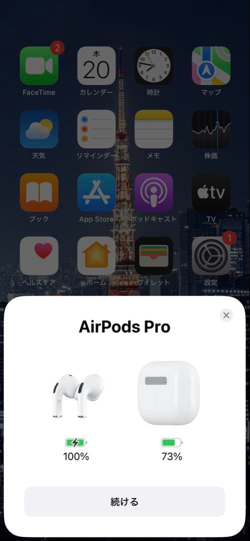 AirPods Pro 2世代　本体と充電ケーブル