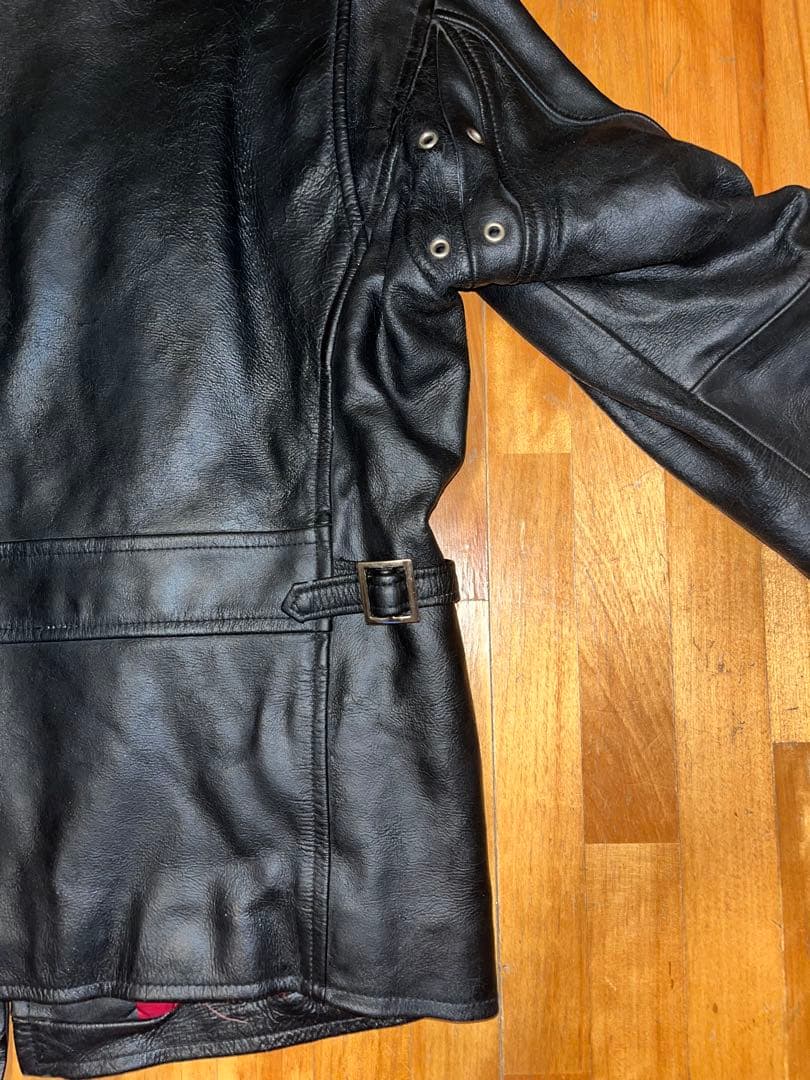 アヴィレックス AVIREX シングル レザー ライダース ブラック L