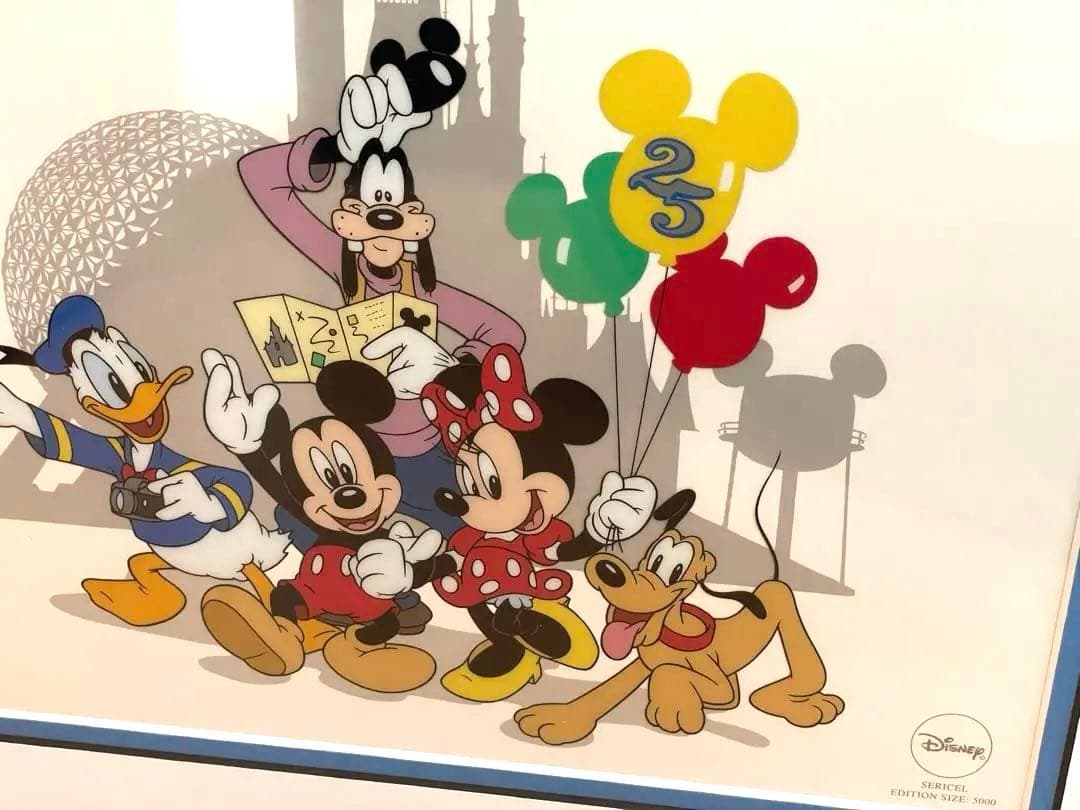 ディズニー 25周年 限定品 ミッキー セル画　５０００枚限定