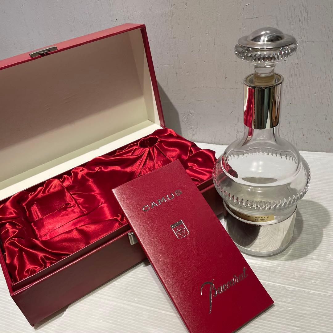 カミュ CAMUS バカラボトル シルバートップ 空瓶 化粧箱