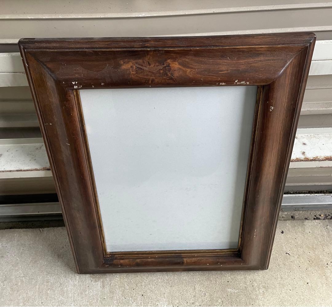 ビンテージ/イタリア製/ウッドフレーム/額縁/金縁/大型/壁掛け/店舗什器