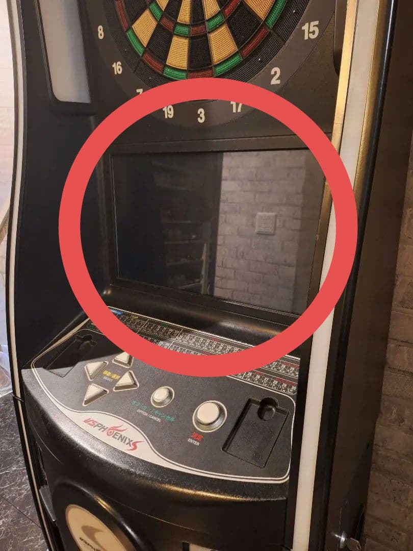 ダーツマシン VS-S フェニックス 純正モニター画面 Darts ダーツ機械