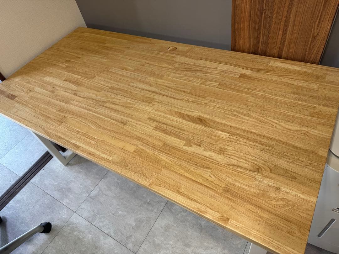 【値下げ交渉可能】 KANADEMONO 木製パソコンデスク ナチュラルウッド