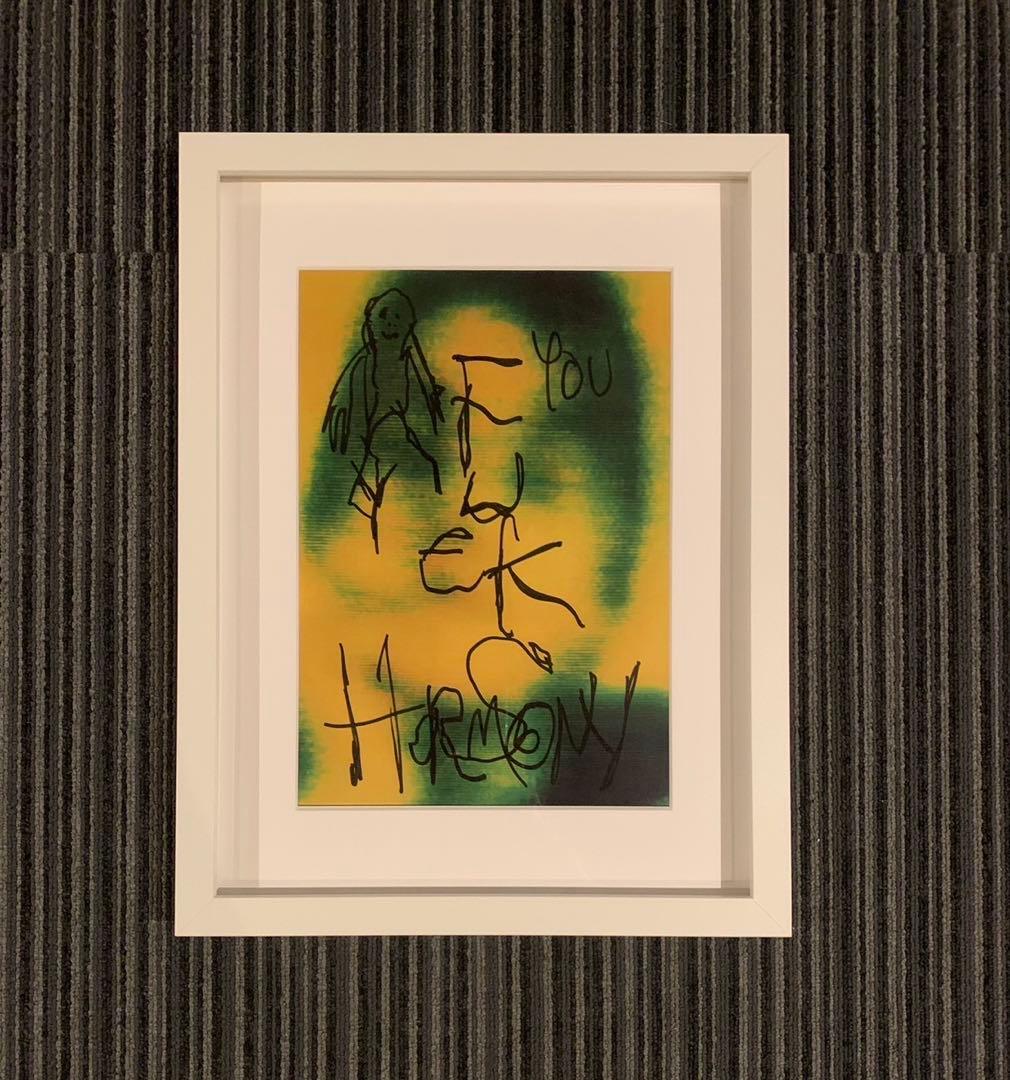 真作 HARMONY KORINE ハーモニーコリン 直筆原画 絵画 サイン入