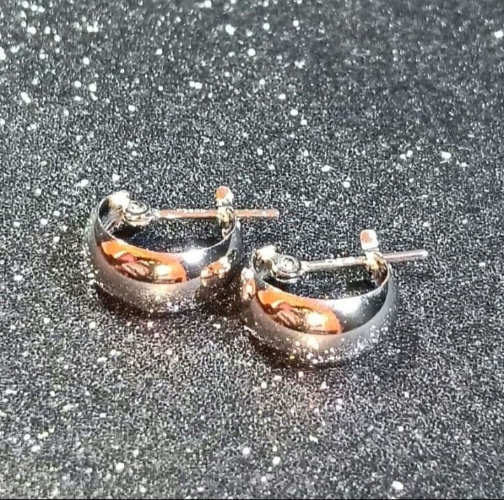 プラチナ フープピアス クロッシング ピアス pt900 月甲 ムーンピアス