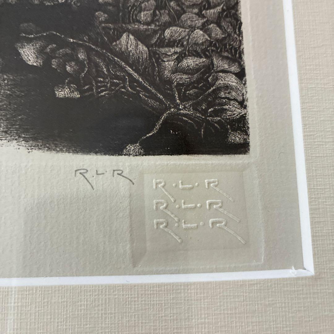 フィリピン　漁師の休息所　版画　額