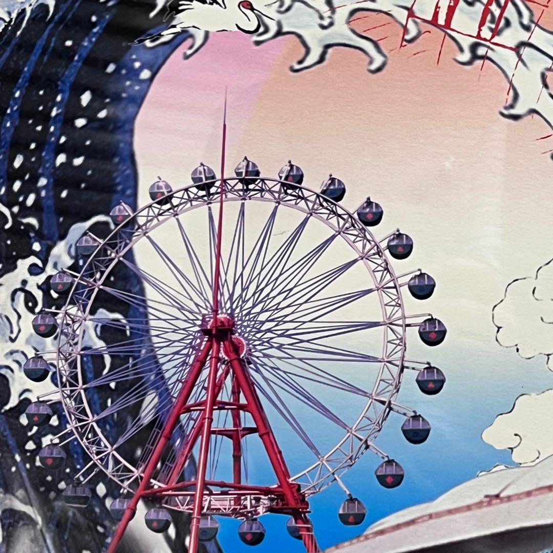 横尾忠則 制作 東京ドームシティ2000年 B1 サイン入りポスターmh769